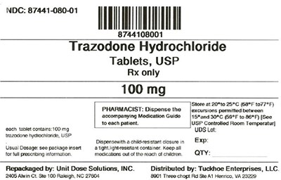 Trazodone 100 mg (8744108001 Trazodone Hydrochloride 100 mg)